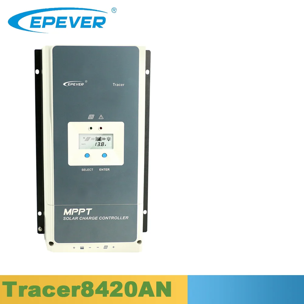 Tracer8420AN EPever MPPT 80A 12 В 24 в 36 в 48 в Солнечный контроллер заряда Подсветка ЖК-дисплей Макс. 200 в PV вход общий отрицательный заземление 8420AN - Цвет: Tracer8420AN