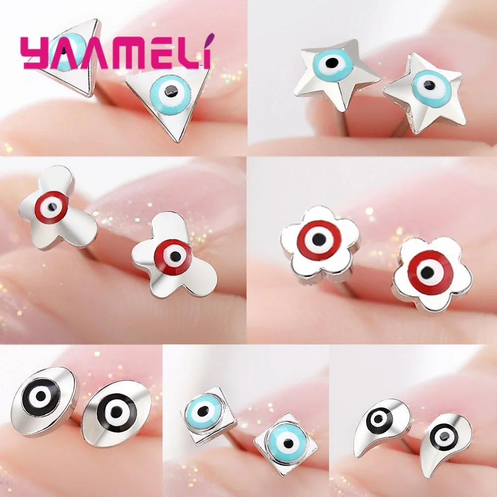 Новые модные геометрические маленькие серьги для продажи Femme Gifts из