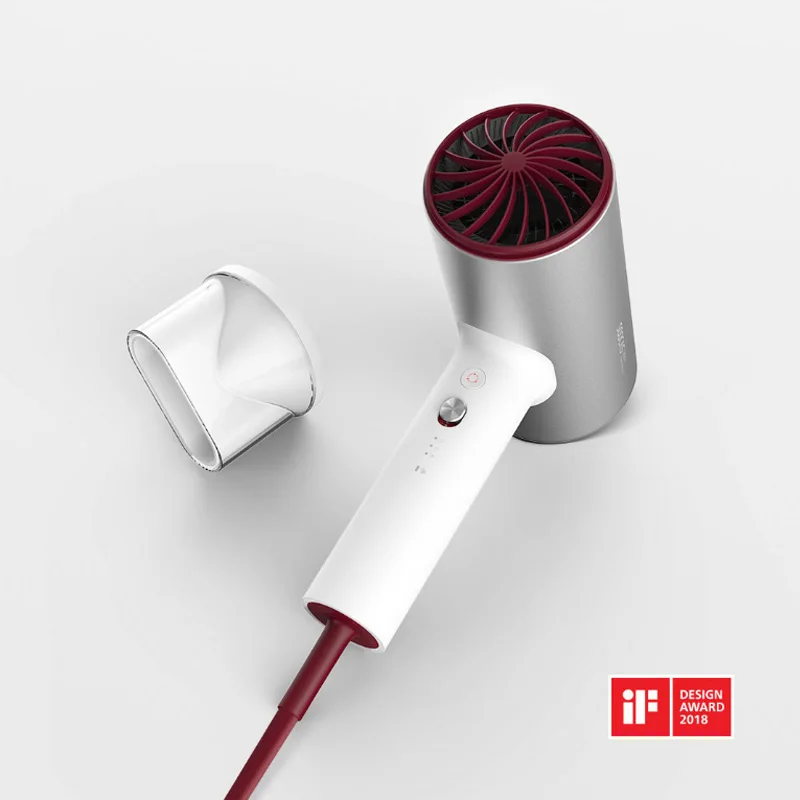 Новинка, Xiaomi Mijia Soocas H3, анион, фен для волос, корпус из алюминиевого сплава, 1800 Вт, воздушный выход, анти-горячий, инновационный диверсии, дизайн