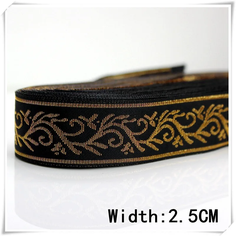 5 ярдов/партия лента золотистого/серебристого цвета 2 см 7 см|ribbon webbing|black webbingwebbing