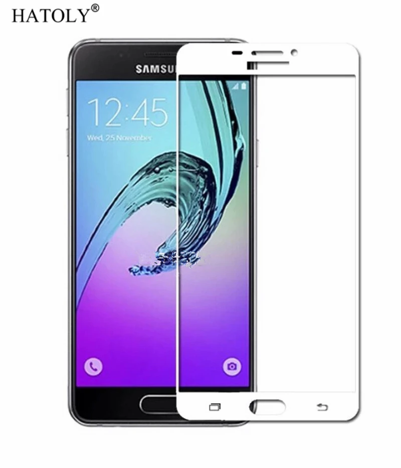 Закаленное стекло HATOLY для Samsung Galaxy A5 2016 2 шт. защита экрана a510f полное покрытие 3D
