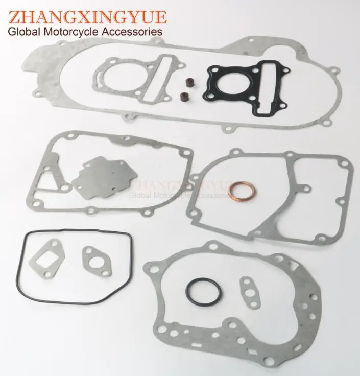 Gasket set Комплект прокладок двигателя GY6 10 дюймов обода для прокладка комплект двигателя GY6 10 дюймов обода для PEUGEOT V-Clic 50cc-4-х тактный - Цвет: Gasket set