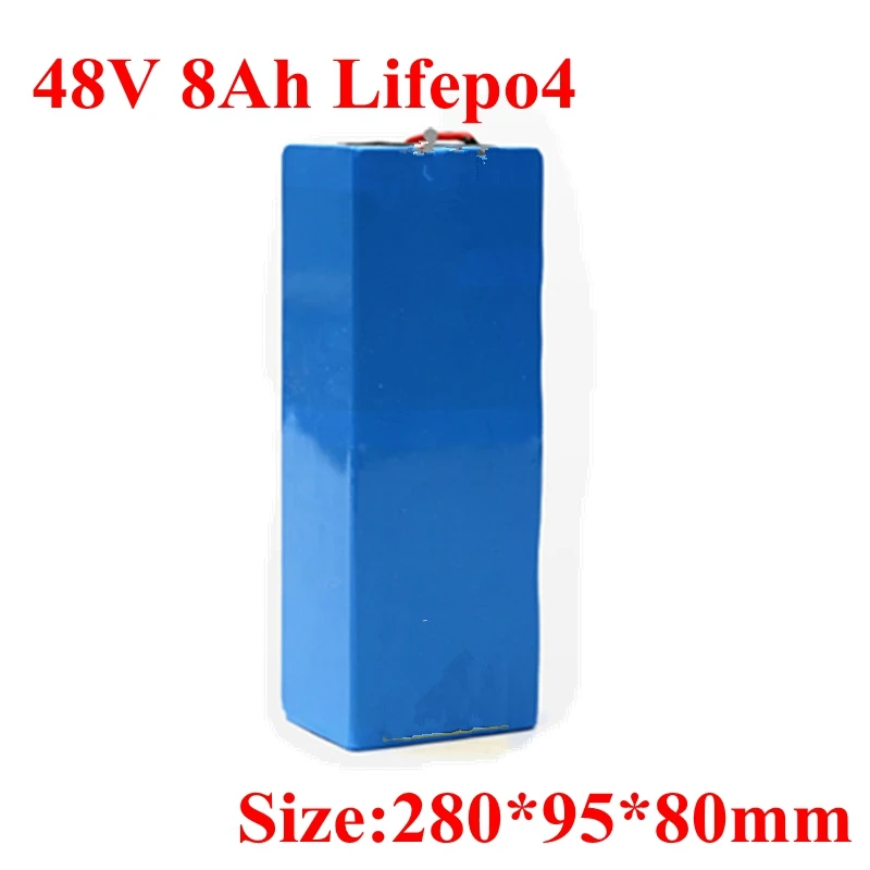 Lifepo4 48v 8ah батарея 48V литиевая батарея с BMS для 350W 450W горный велосипед снегоход скутер+ 2A зарядное устройство