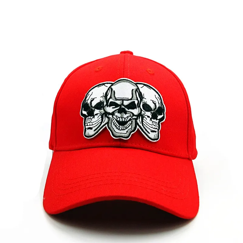 LDSLYJR хлопковая бейсболка с вышивкой черепа Кепка в стиле хип хоп регулируемые