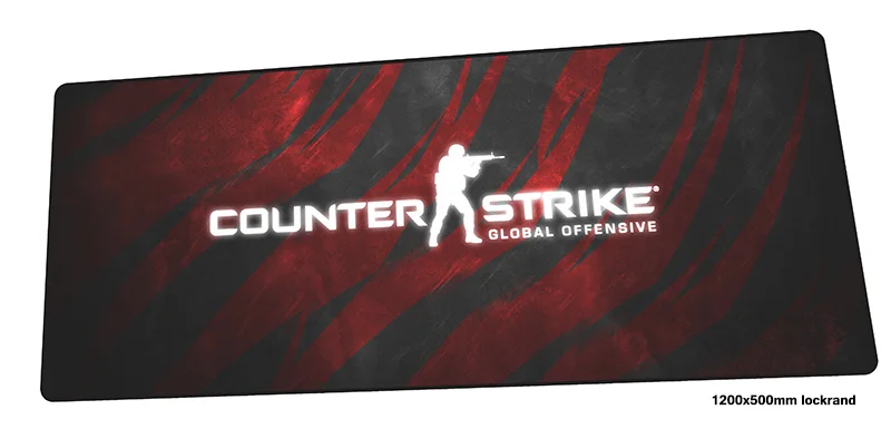 Cs go коврик для мыши 1200x500 мм большой игровой геймер аниме большие