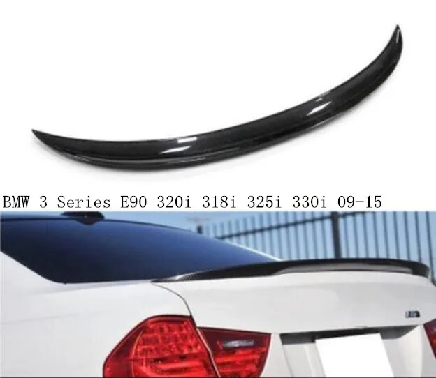 Углеродное волокно заднего крыла багажник выступ Спойлеры для BMW 3 серии E90 320i 318i