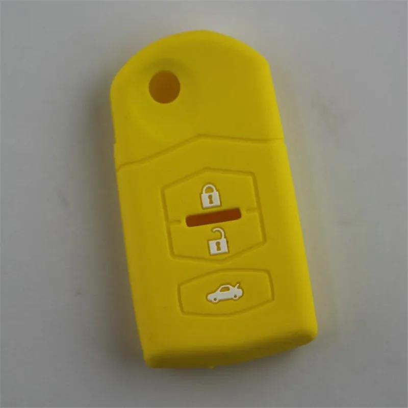 

Free shipping 3 button Silicone car key cover remote cover for MAZDA 2- MAZDA 3 -MAZDA 5- MAZDA 6,auto accessores