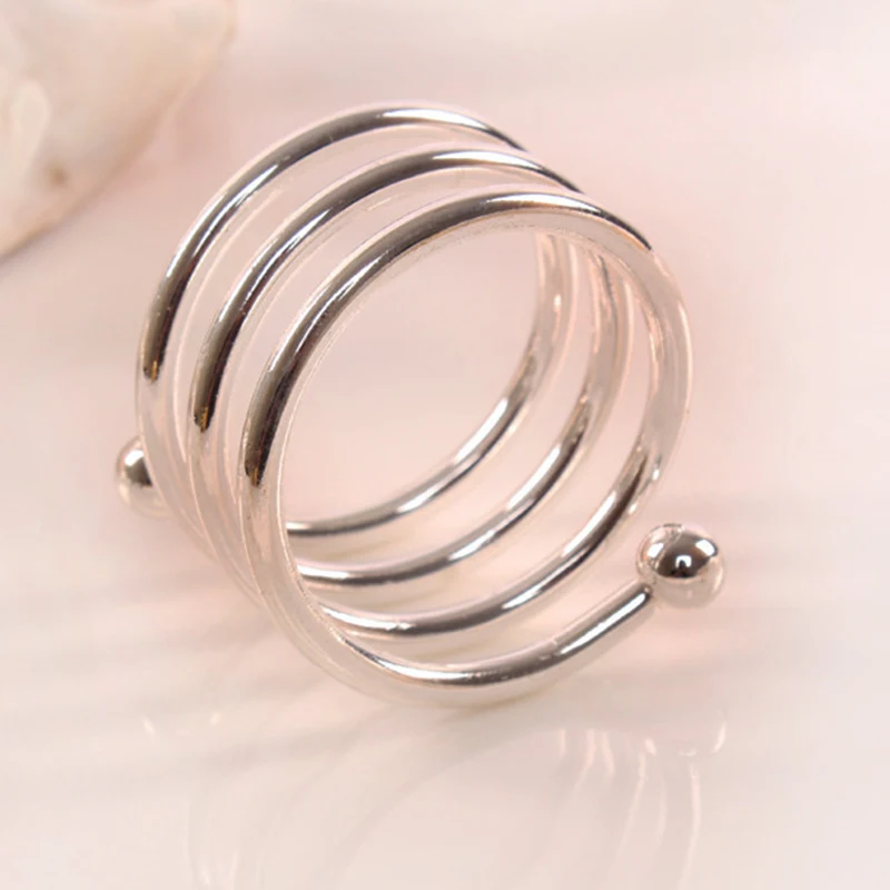 10 шт. цвета: золотистый серебристый металлическая для салфеток Кольца с бантом