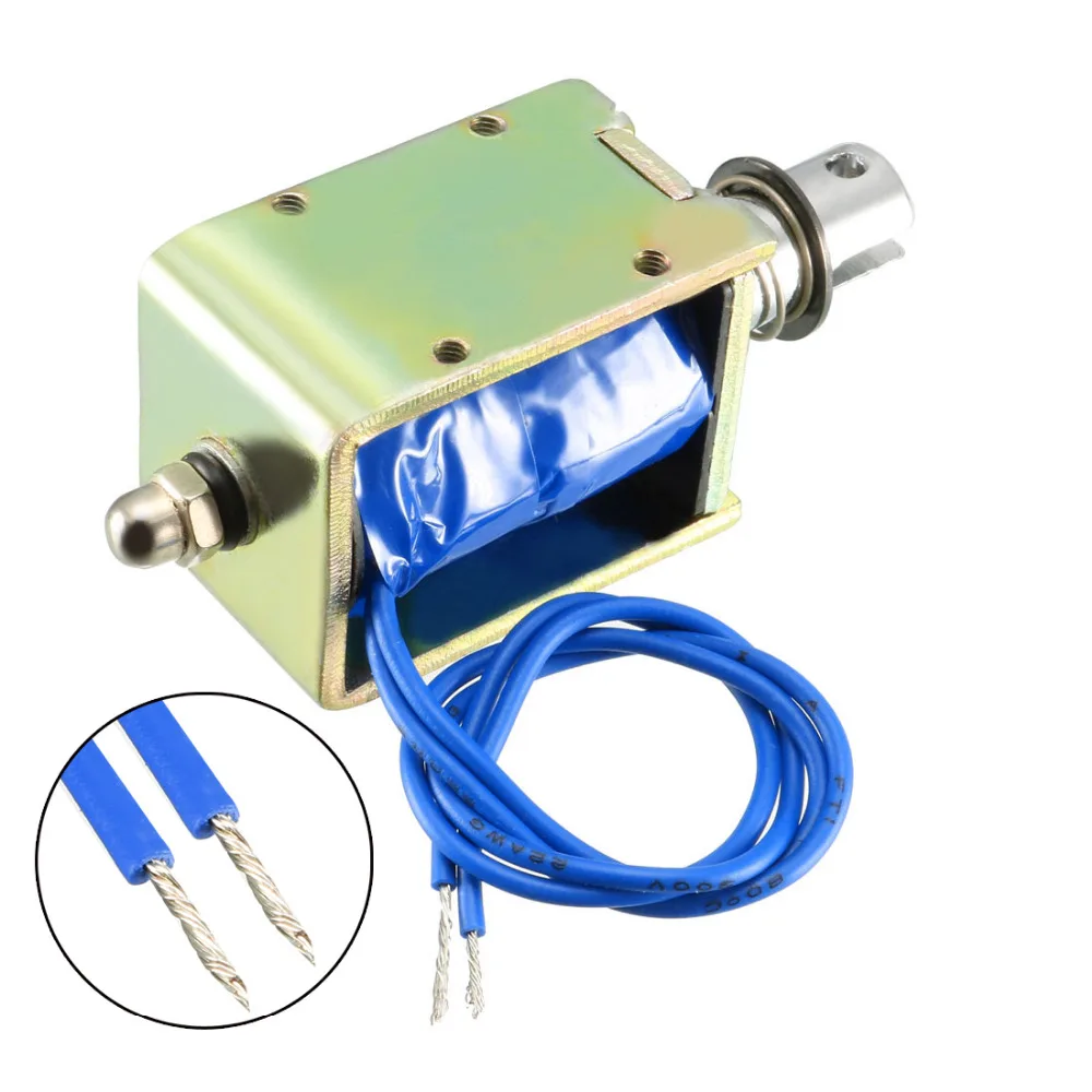 Uxcell DC 12 V/24 V Электромагнит 400mA 2A 20/25N 10 мм тестовая Тип открытая рамка прямолинейного движения с хорошим качеством, электромагнит 1 шт