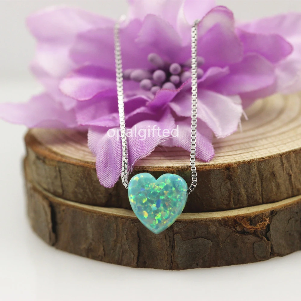 (1 шт./лот) Бесплатная доставка 10 мм горячая Распродажа ожерелье с зеленым сердцем