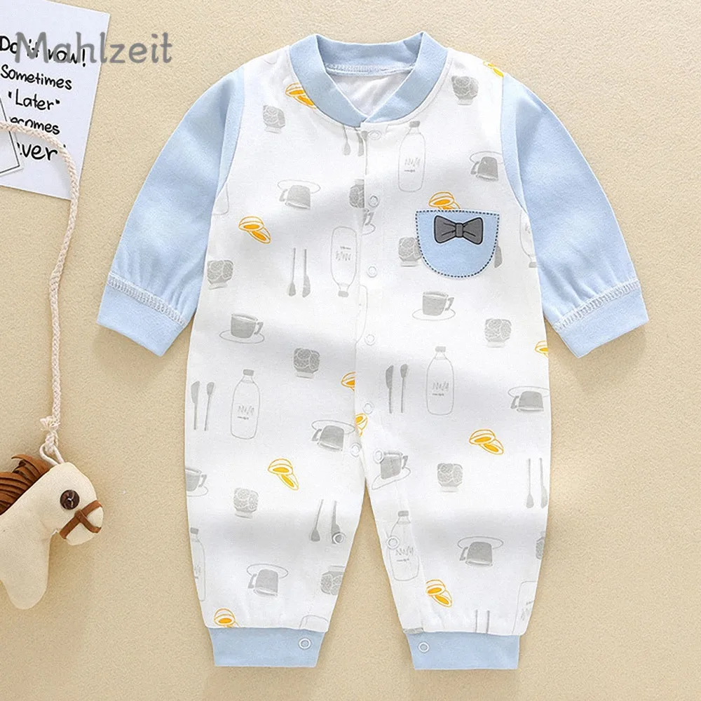 Весна 2019 новый комбинезон для младенцев мальчиков девочек детское мягкое нижнее
