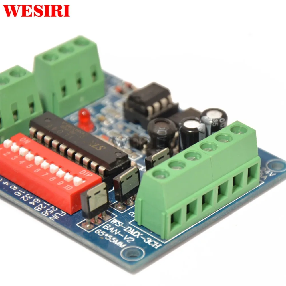 Светодиодный контроллер 3 канала декодер RGB DMX светодиодный светильник RGB|rgb dmx