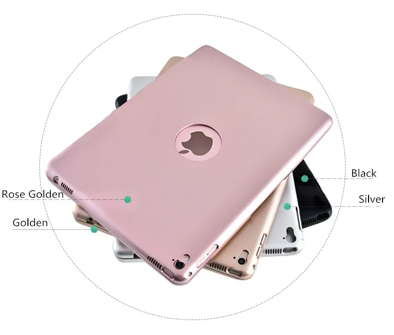 Kemile Беспроводная Bluetooth клавиатура для iPad Pro 9,7 A1673 и A1675 тонкий умный чехол для iPad air 2 A1566 A1567 с автоматическим выключением/пробуждением