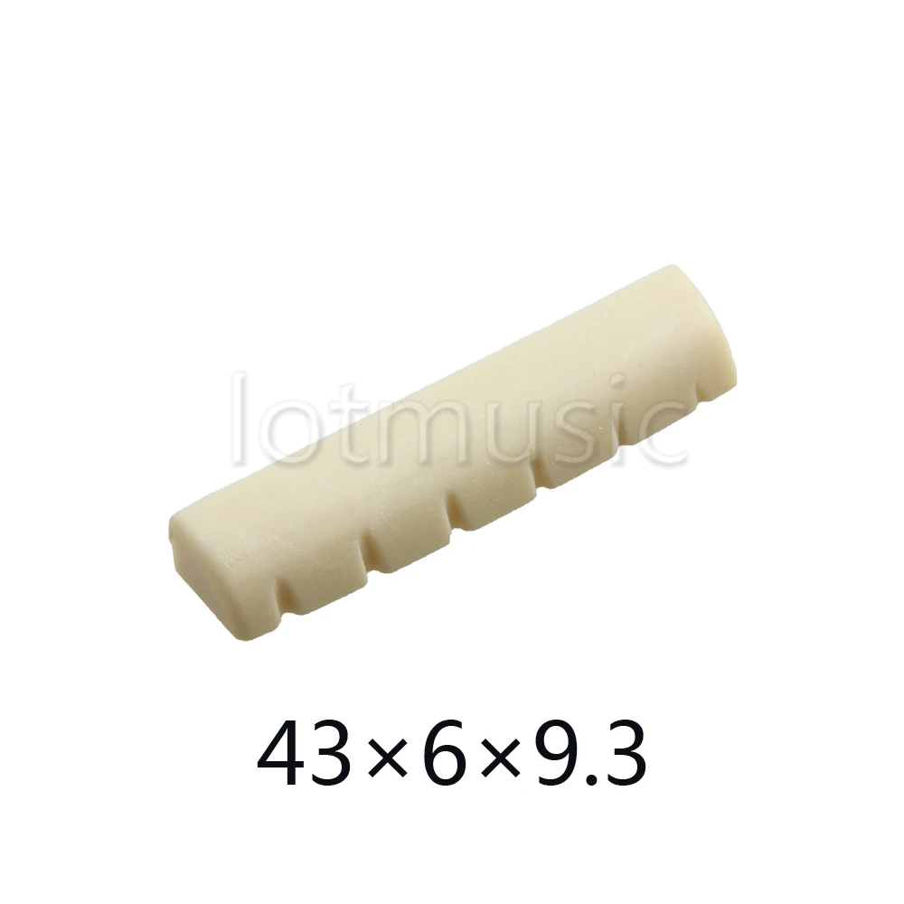 5 шт. акустическая гайка для гитары цвета слоновой кости АБС 43 мм x 6 9 3 шлицевых