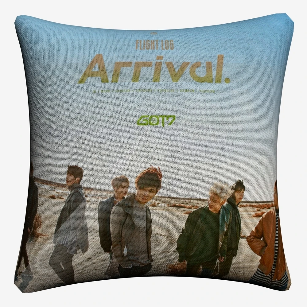 GOT7 Корея Чехол для мобильного телефона в стиле "BTS музыкальные фигуры декоративное хлопковое белье Наволочка на подушку размером 45*45 см для дивана Наволочка на подушку для стула домашний декор Almofada
