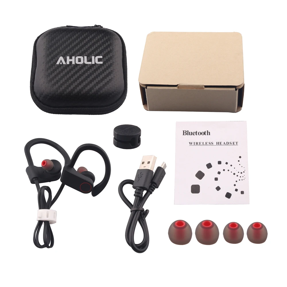 Aelic U8 Bluetooth наушники с микрофоном IPX7 водонепроницаемая Спортивная гарнитура