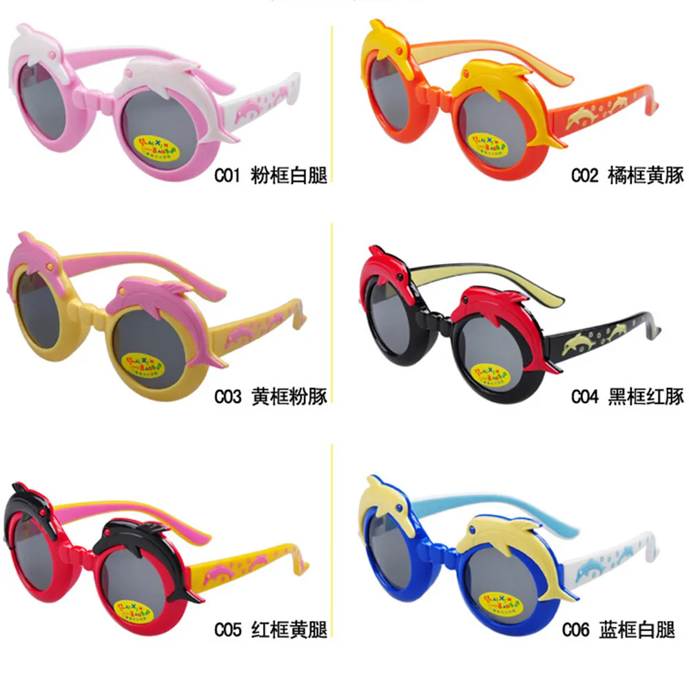 

Polarized 2016 New Fashion kids Sun Glasses children cartton boys and girls Sunglasses UV 400 Eyeglasses For Christmas gift toy