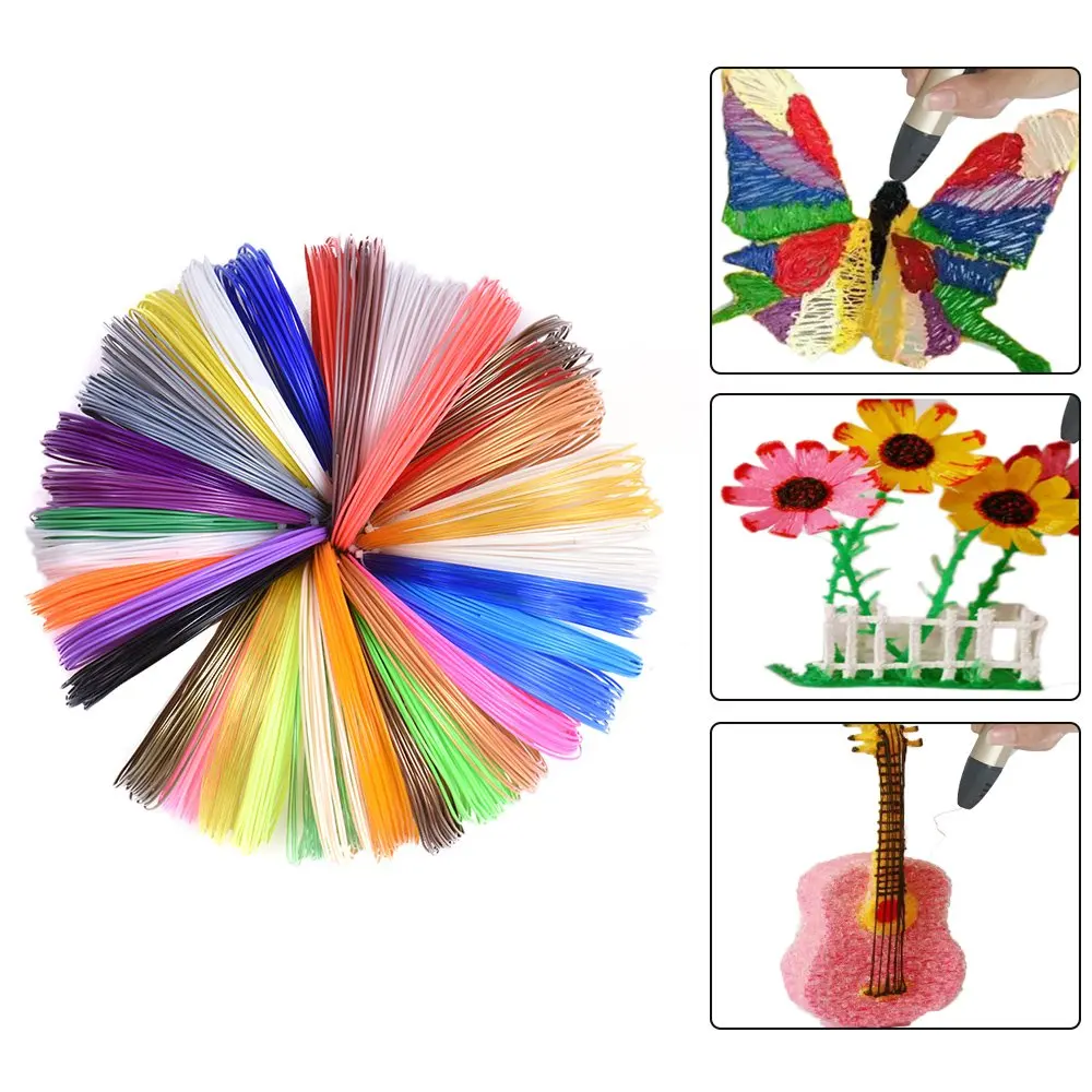 

SUNLU 3D Pen Filament glowing 20 colors ABS/PLA plastic 1.75mm For 3D Pen Refills 1.75mm 100m Totally in Pack