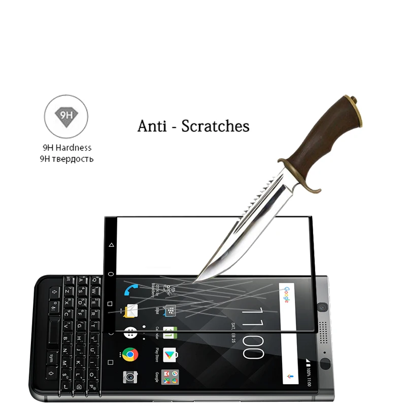 Защитное стекло закаленное для Blackberry DTEK 70 Mercury KEYone | Мобильные телефоны и