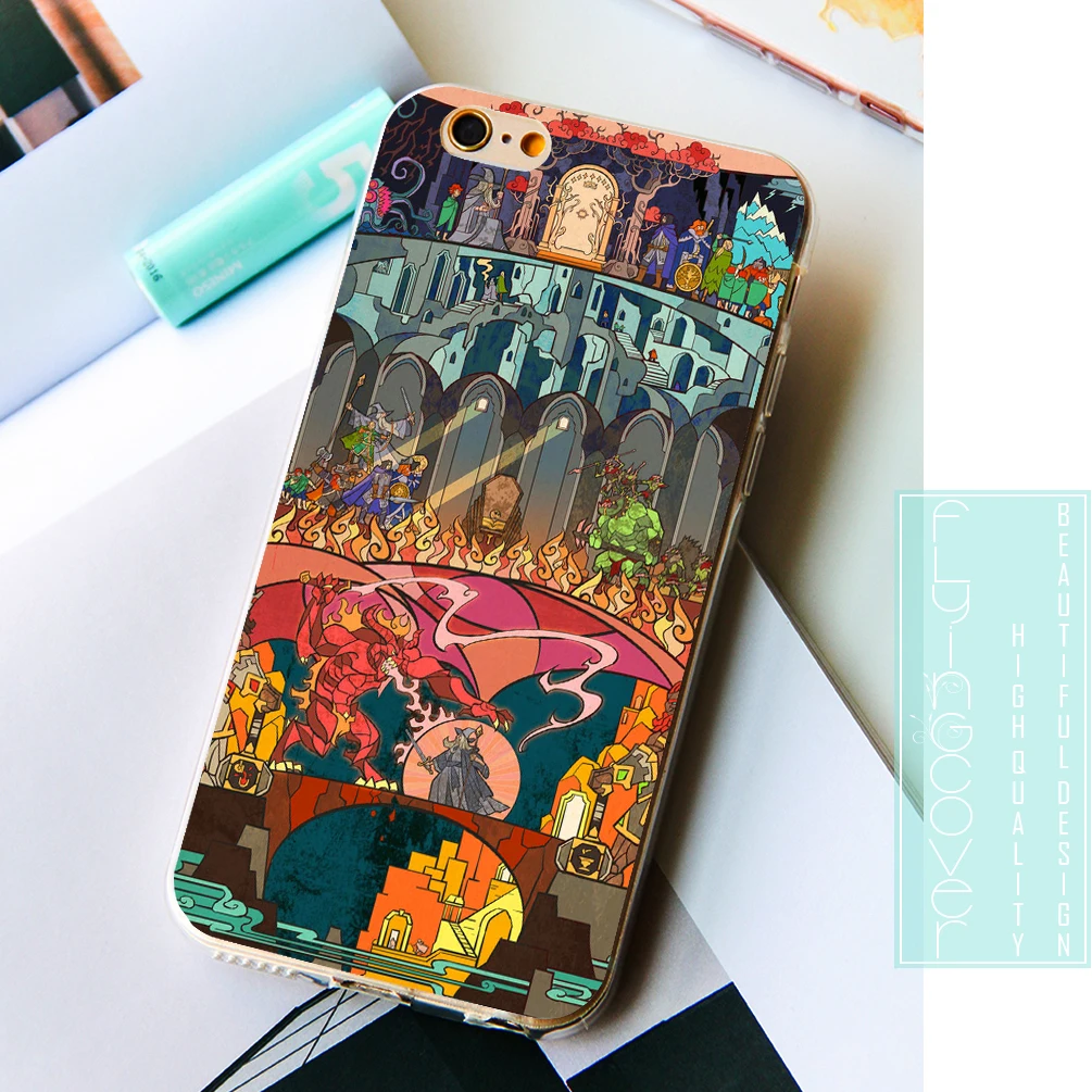 Coque Lord Of The Ring LOTR Capa Soft TPU Silicone Phone Cover for iPhone X 7 8 Plus 5S 5 SE 6 6S 5C 4S iPod Touch Case |