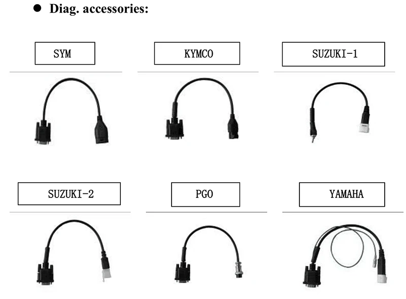 Diagauto для KAWASAK/HONDA/YAMAHA/сканер ECU MST-500 мотоцикл ECU диагностический инструмент MST-500