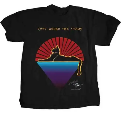 Джерри Гарсия-Кошки под звездами-футболка S-M-L-XL-2XL новый бренд-officialкороткий рукав