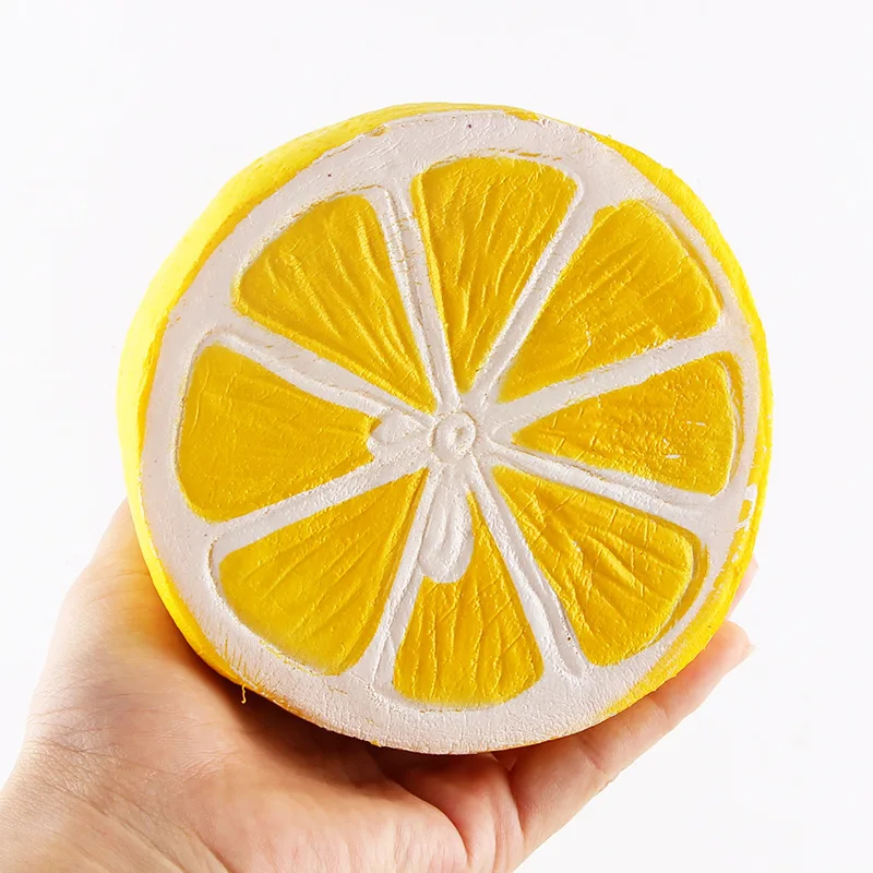 Оптовая продажа Мягкий медленно поднимающийся Jumbo детские игрушки PU фрукты арбуз