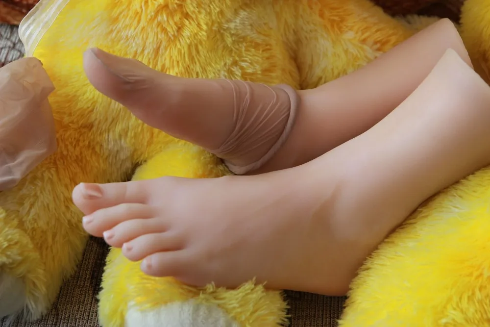 3904 Реалистичная одна пара силиконовых манекен для ног модель красивой ступни