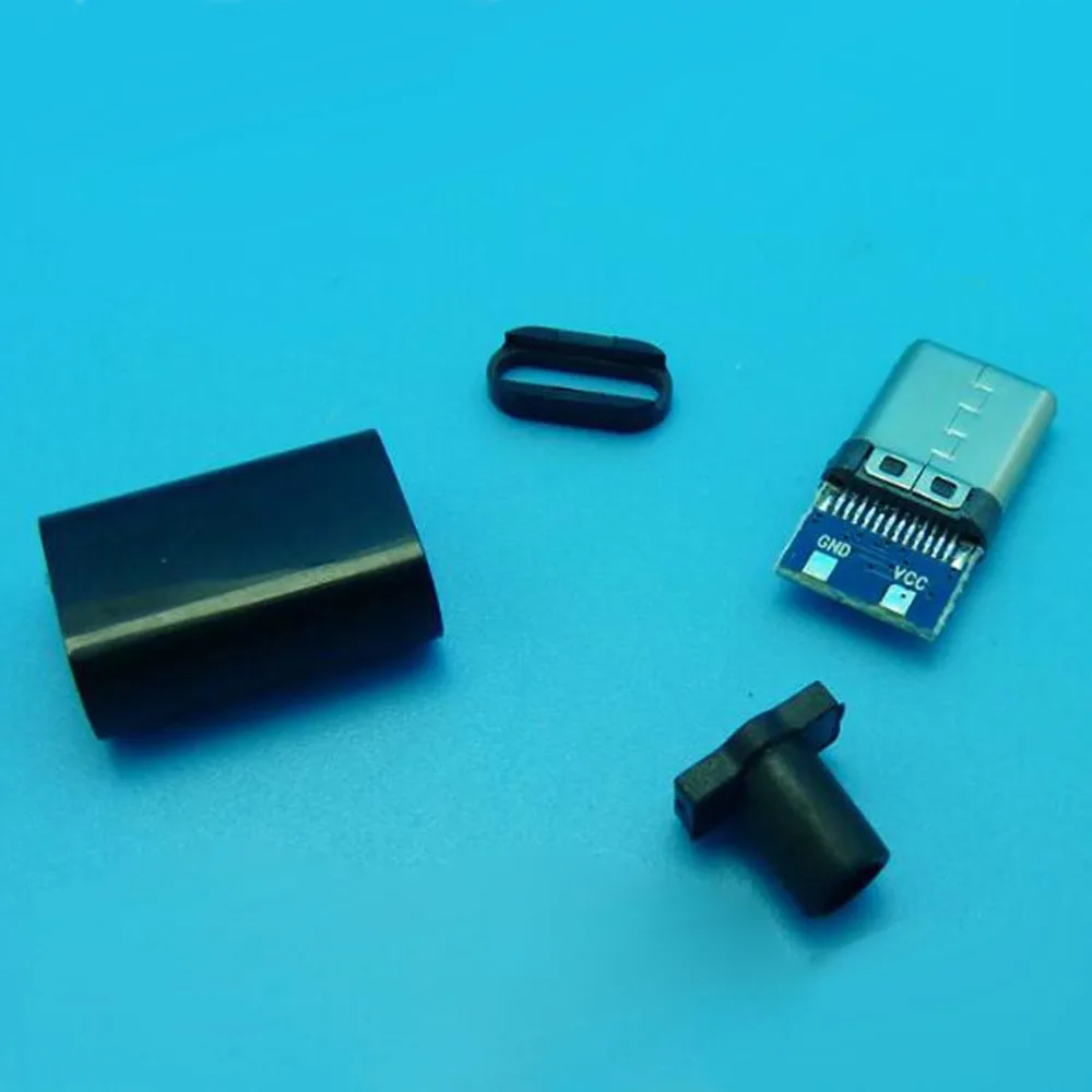 10set 4 IN 1 TYPE-C Male Plug 5P Welding Wire Audio headphone plug Charging USB Tester connection board | Электроника