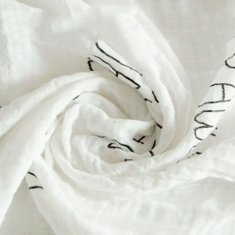 Детское ежемесячное одеяло Milestone из чистого хлопка мягкая удобная фотография