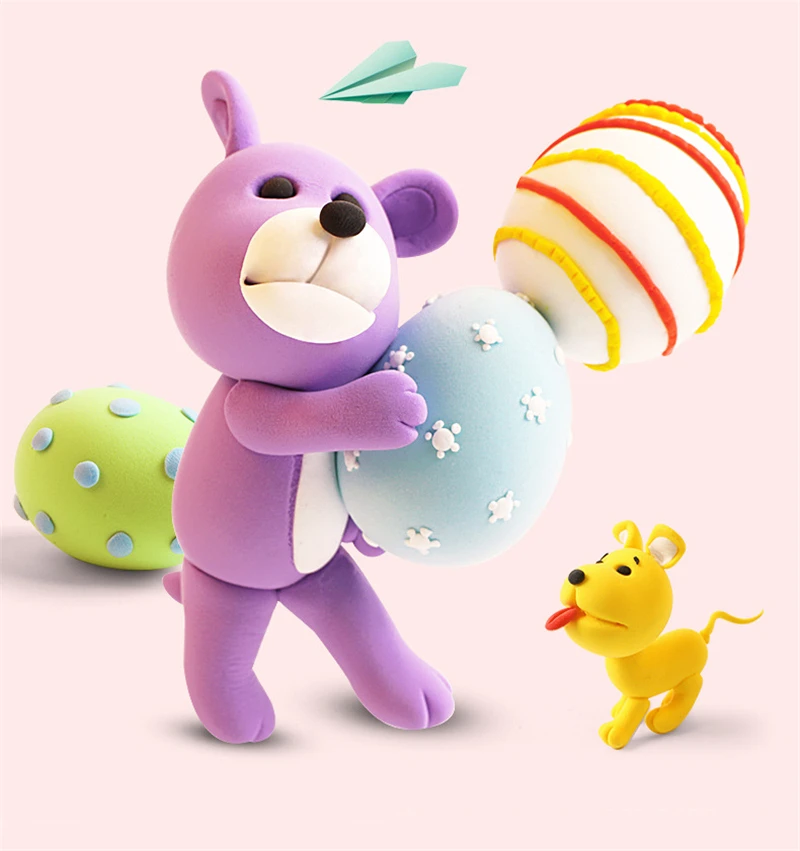 12/24/36 разных Цвета/Набор «сделай сам» для Playdough Цветной глины Пластилин безопасный нетоксичный эластичная Полимерная глина из мягкого Мощность игрушки