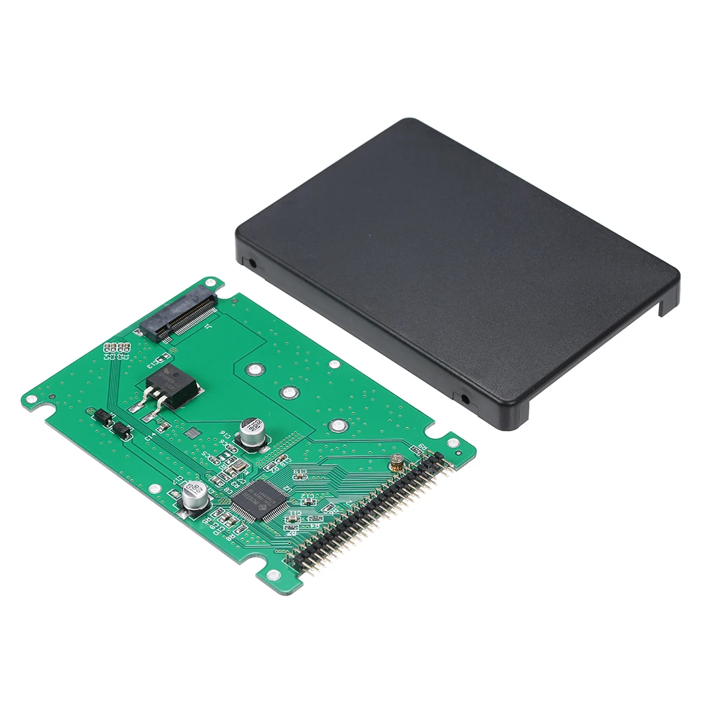 M.2 NGFF SATA SSD до 2 5 IDE 44pin адаптер конвертер с черный/белый чехол разъем SATAIII SDD для