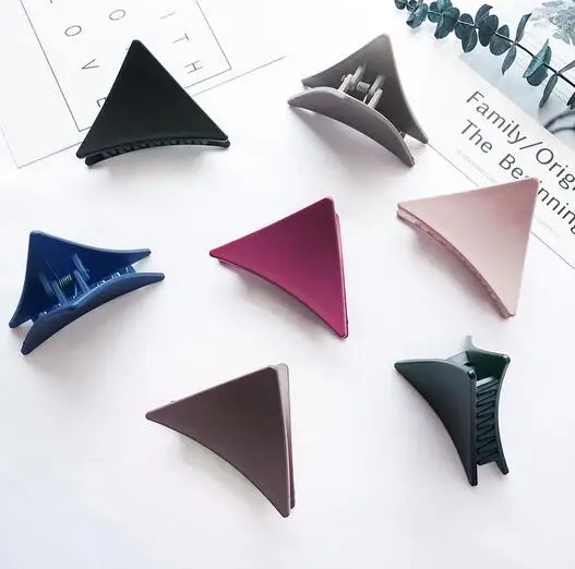 2019 модные резинки для волос яркого цвета Коготь твердый скраб акриловый зажим