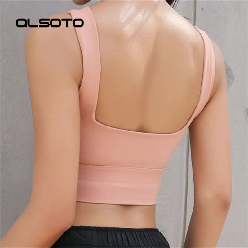 

Fashion Women Solid Color New Sports Bra Woman Casual Fitness Yoga Running No Steel Ring Shockproof Sports Underwear