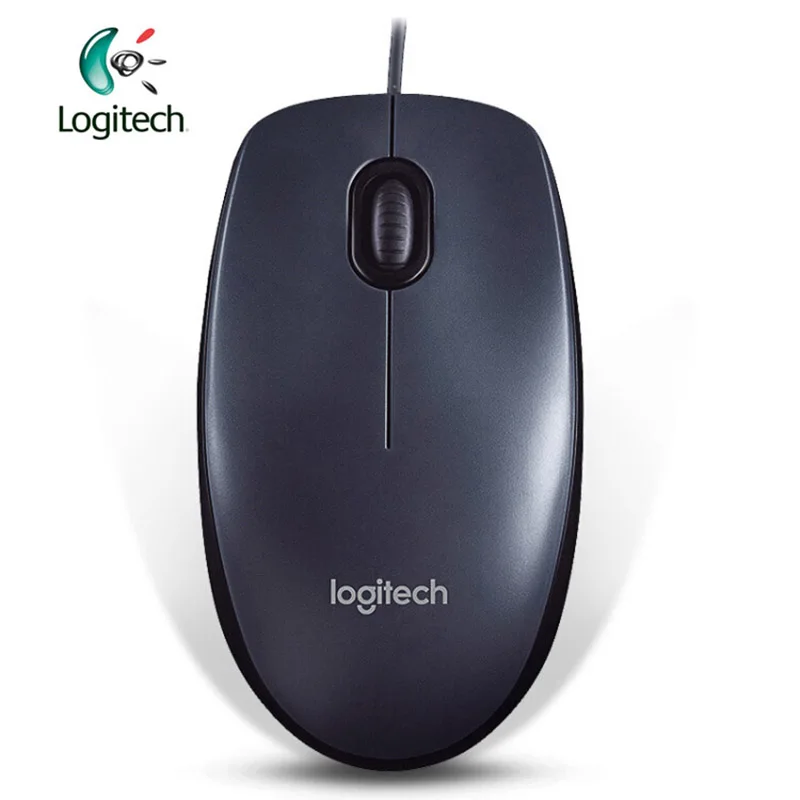 Проводная игровая мышь Logitech M90 с USB-интерфейсом 1000DPI для Windows 10/8/7 Mac OS Chrome OS, поддержка официальной проверки