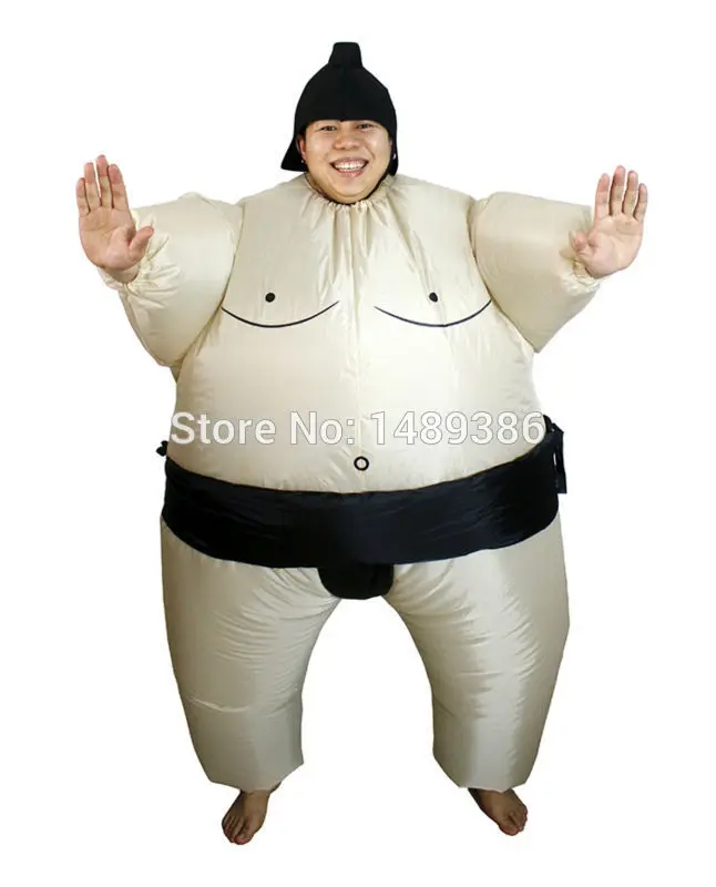 Костюмы на Хэллоуин для взрослых надувные костюмы сумо борец жира со шляпой|costumes