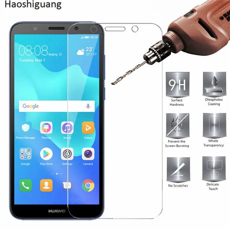 Защита экрана Huawei Y5 Lite закаленное стекло DRA LX5 защитная пленка 2018 Y 5 LX5|Защитные