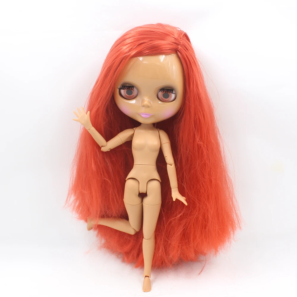 

ICY DBS Blyth doll No.260BL1045 Straight Deep Red hair JOINT body Chocolate skin Neo 30cm 1/6 BJD