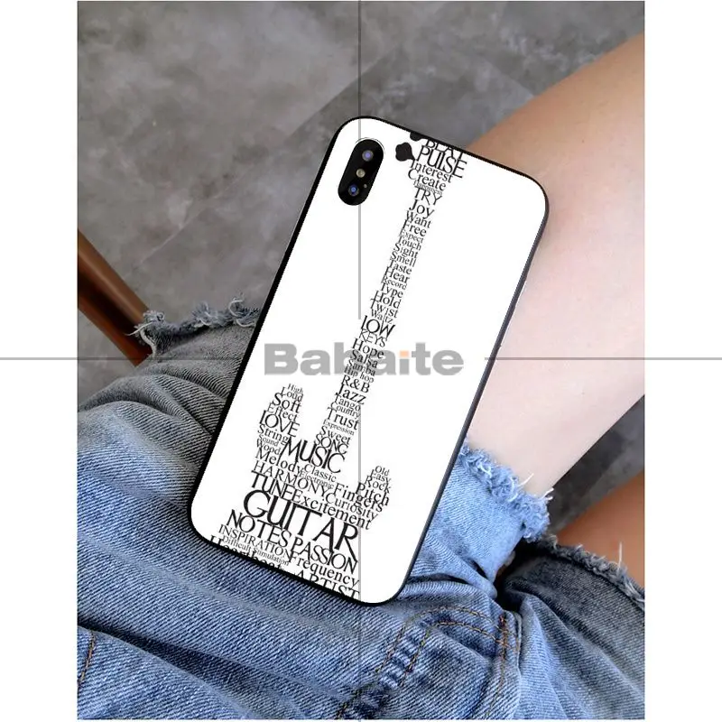 Babaite Музыка в мире ТПУ черный чехол для телефона чехол для iPhone X XS MAX 6 6s 7 7 plus 8 8 Plus 5 5S SE XR - Цвет: A13