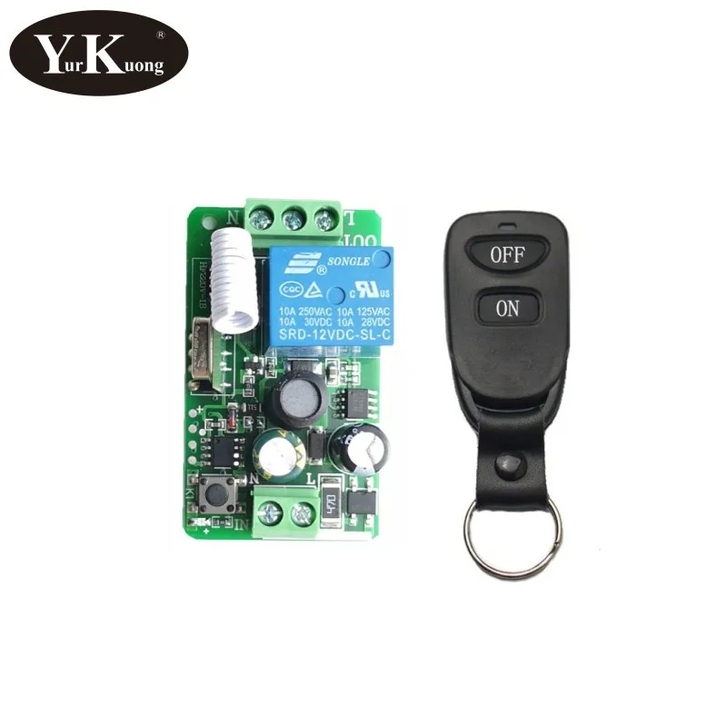1Receiver 1Remote 433 315 удаленных Управление переключатель AC 110 V 220 V 240 85 V-260 V свет лампы светодиодный лампы беспроводные коммутаторы коридор стены комнаты Панель переключатель - Цвет: 1Receiver 1Remote