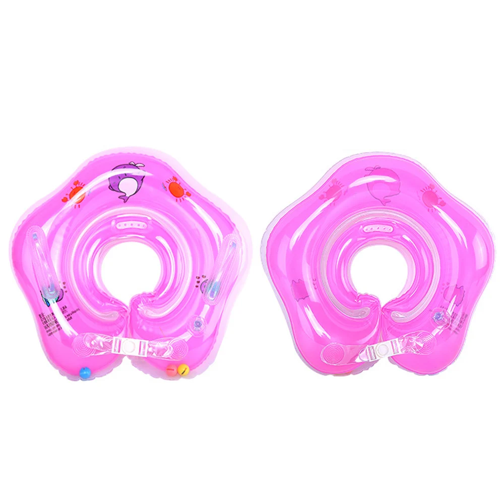 Pink 1/2/4 шт. плавательный детское горловое кольцо безопасности для поплавок круг кольца для купания надувной бассейн аксессуары дропшиппинг - Цвет: Pink