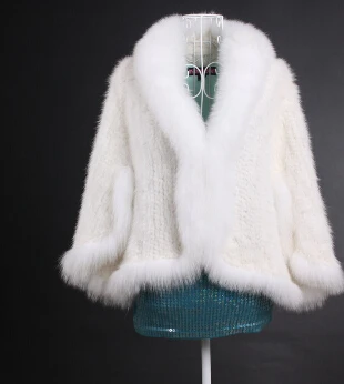 Новинка 2020 модная зимняя женская накидка из меха норки FXFURS с большим воротником