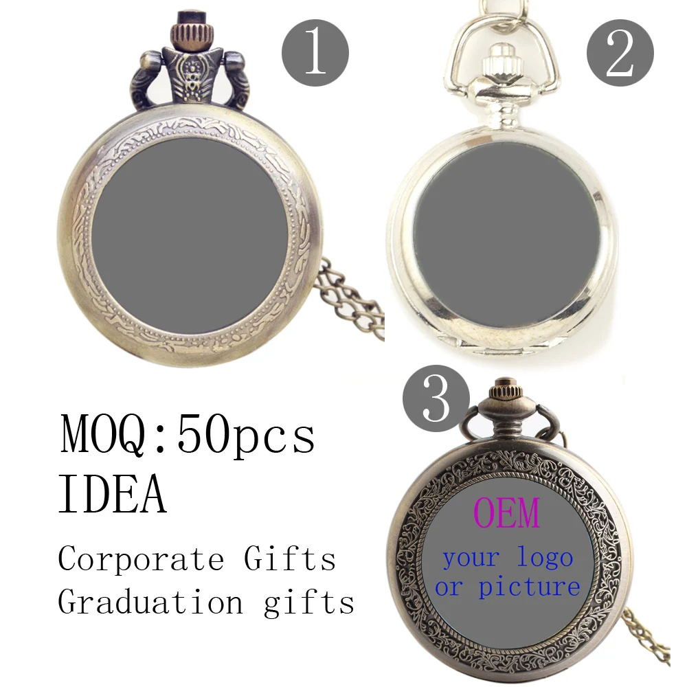 Карманные часы с логотипом на заказ 50 шт./лот|fob watch|pocket watch diywatches pocket watches |