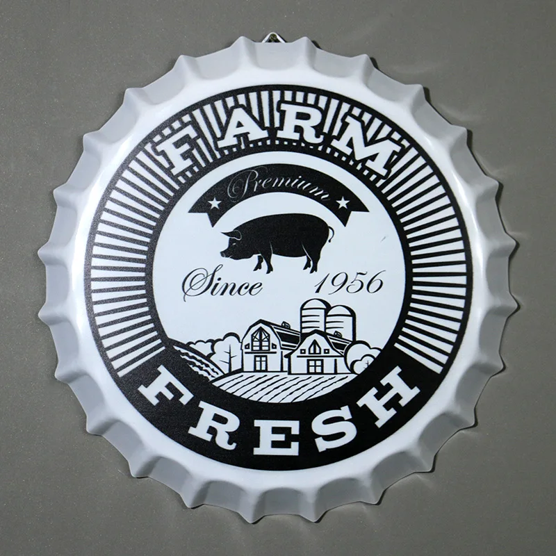 35 см современная свежая фермерская пивная бутылка винтажная металлическая