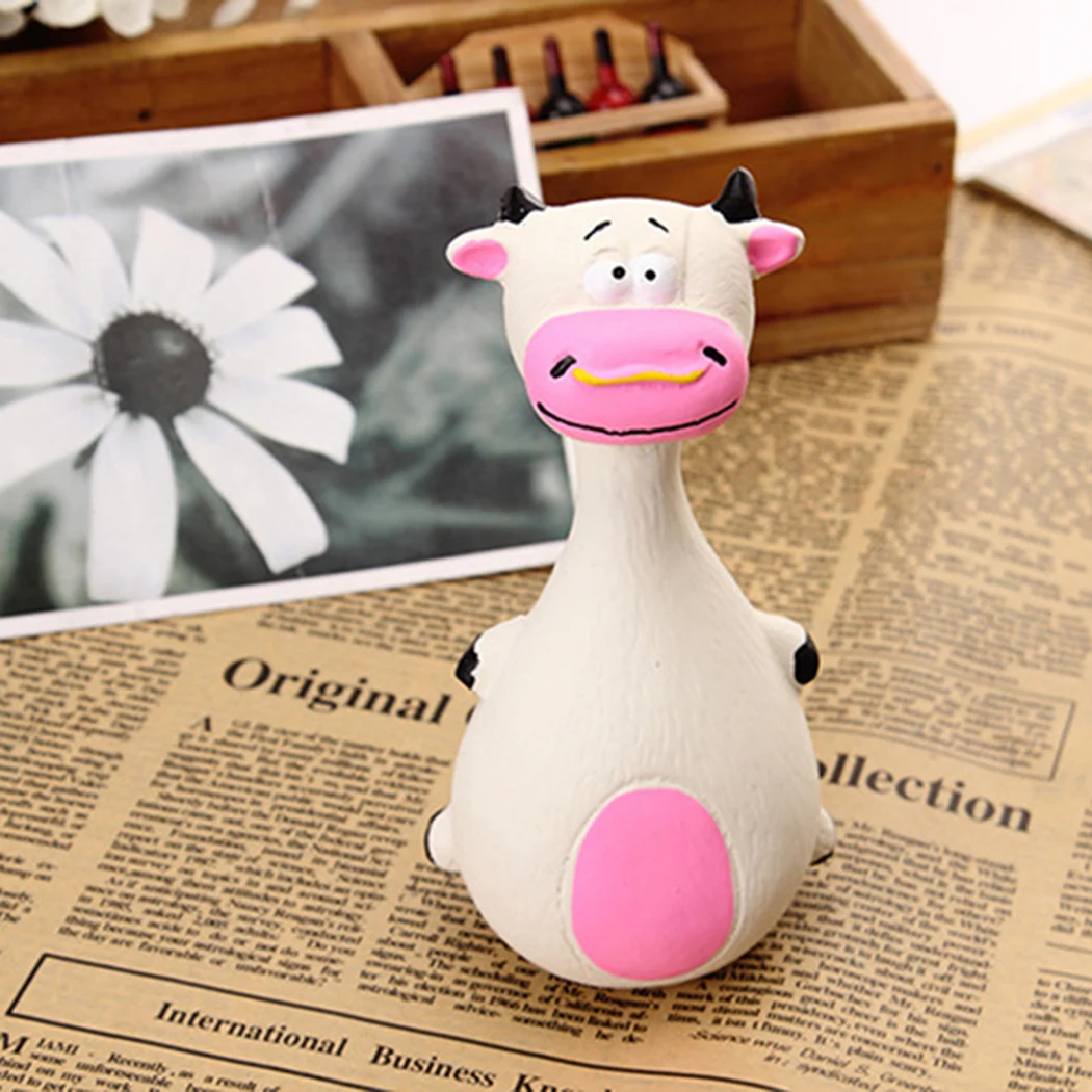 

1Pc Safety Latex Pet Toys Cute Animal Modeling Cat Dog InteractiveToy Lovely Cartoon Bite-Resistant Molar Pet Training Supplies