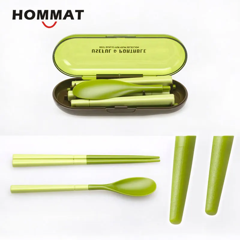 набор столовых приборов Портативный пластиковый для путешествий Набор ложки
