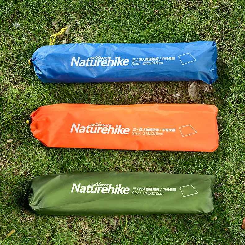 NatureHike коврик для кемпинга 215*215 см спальный коврик для 3-4 человек Открытый Пикник пляж палатка тент большой размер водонепроницаемый туристические коврики