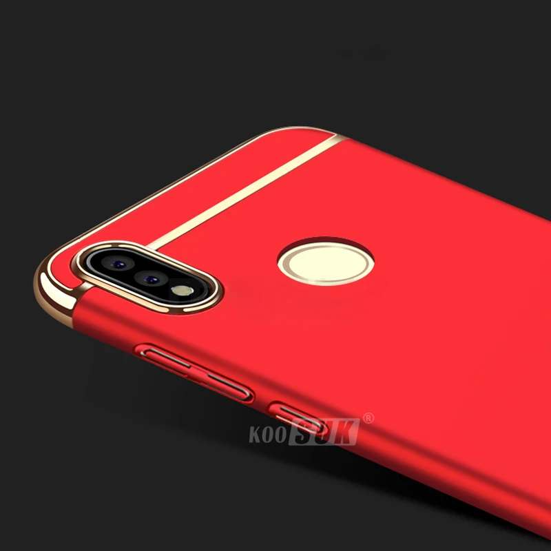 Чехол для huawei Y9 2019 тонкий 3 в 1 жесткий защитный чехол задней панели телефона