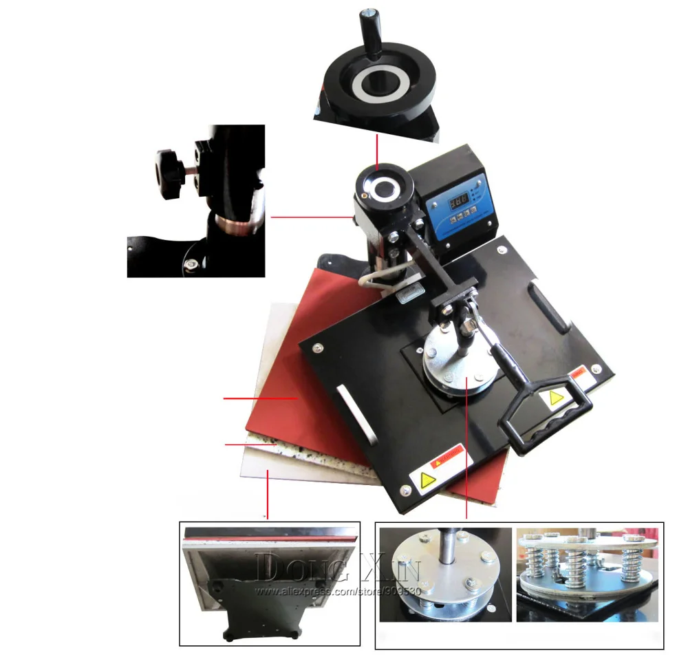 

mugs caps T-shirt combo heat press machine 8 in 1 sublimation heat transfer printing machine