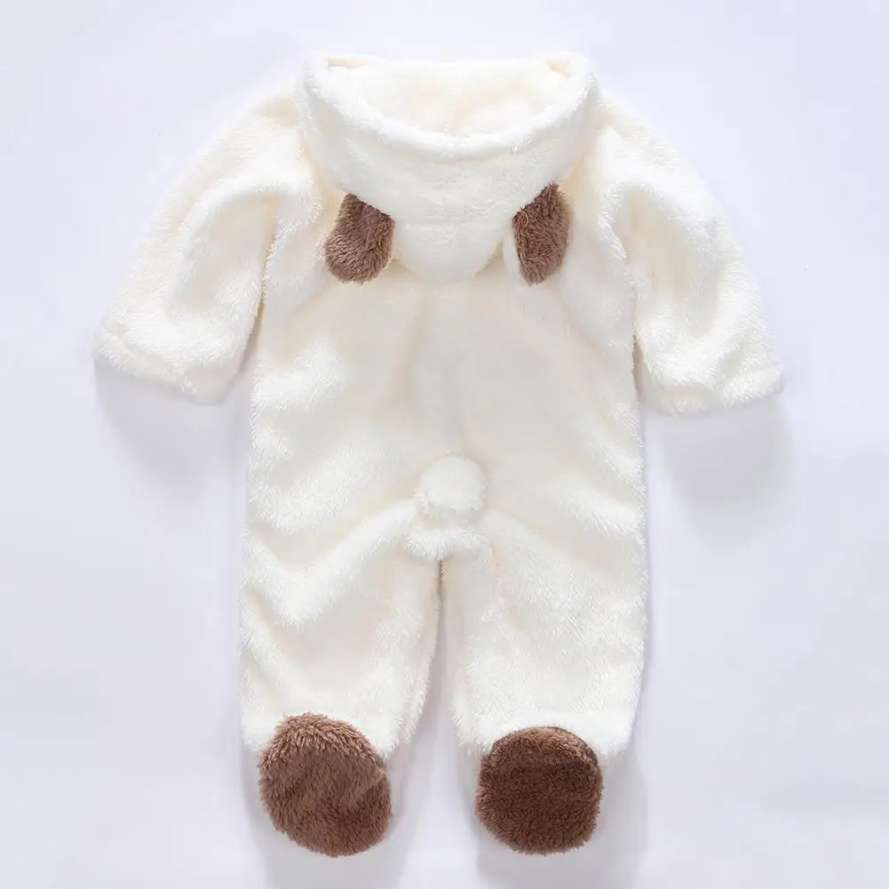 Kidlove/Забавный комбинезон унисекс с длинными рукавами для малышей; милый дизайн с животными; мягкие теплые бархатные комбинезоны